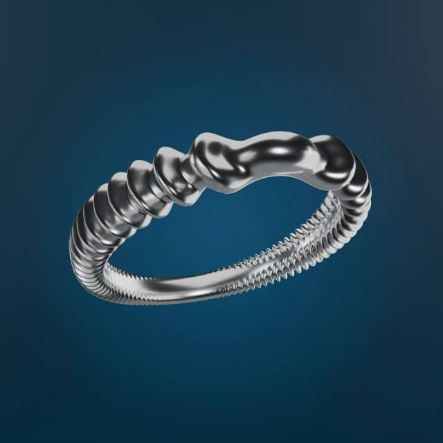 Bague torsadée Bazar en argent 925