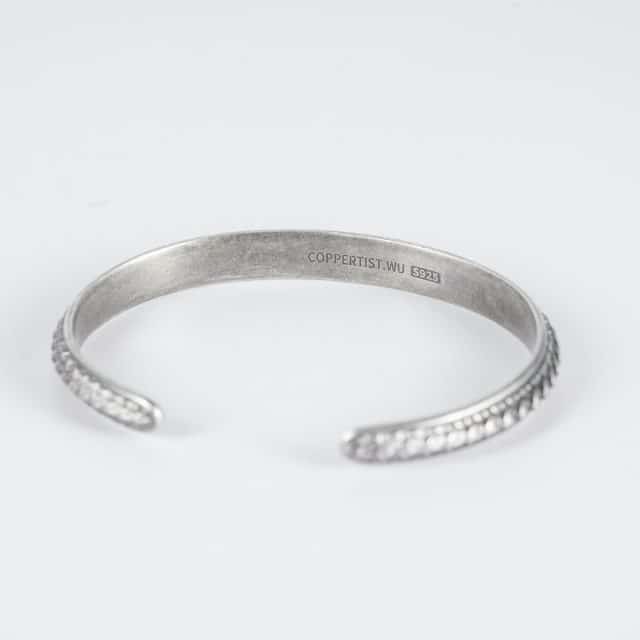 Bracelet manchette Motif Tulipe en argent 925