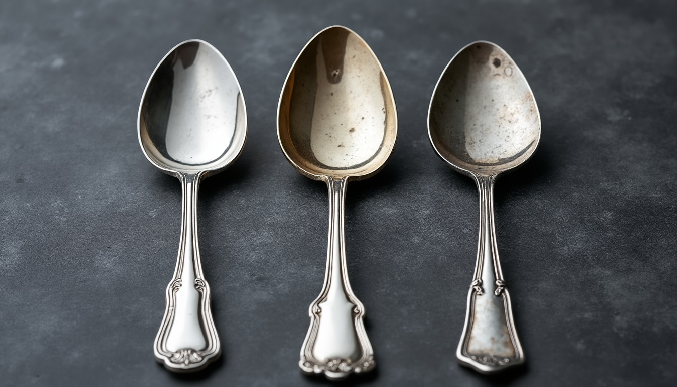 découvrez comment distinguer l’argent massif du plaqué argent et du métal argenté grâce aux poinçons, aux marquages et à des tests simples.